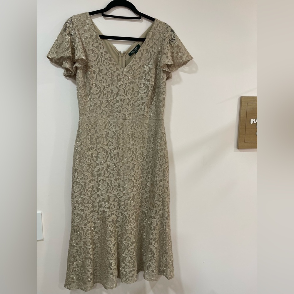 Elegant Lace Dress in Cream